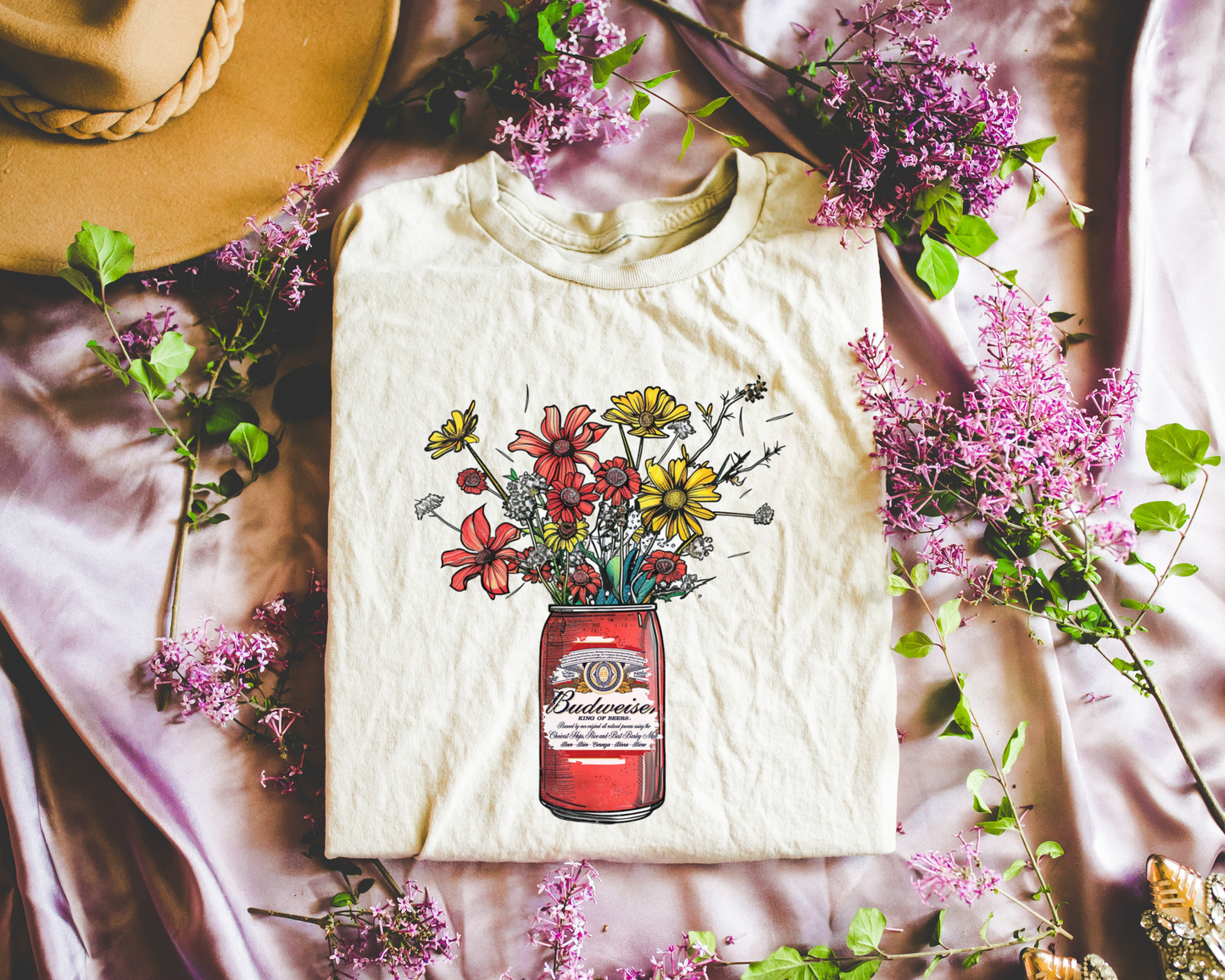 BUDWEISER W/ FLOWERS