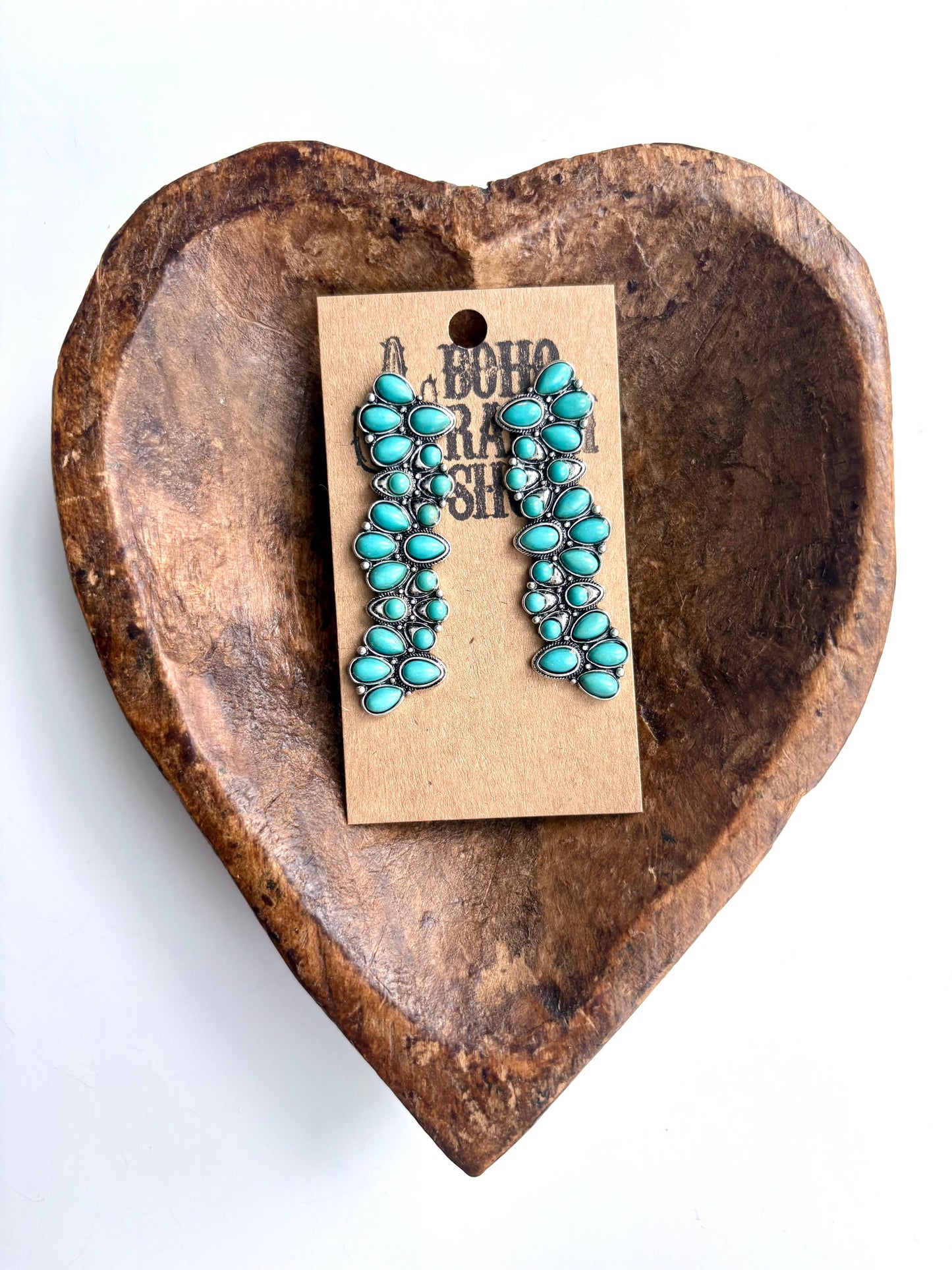 STONE DROP EARRINGS