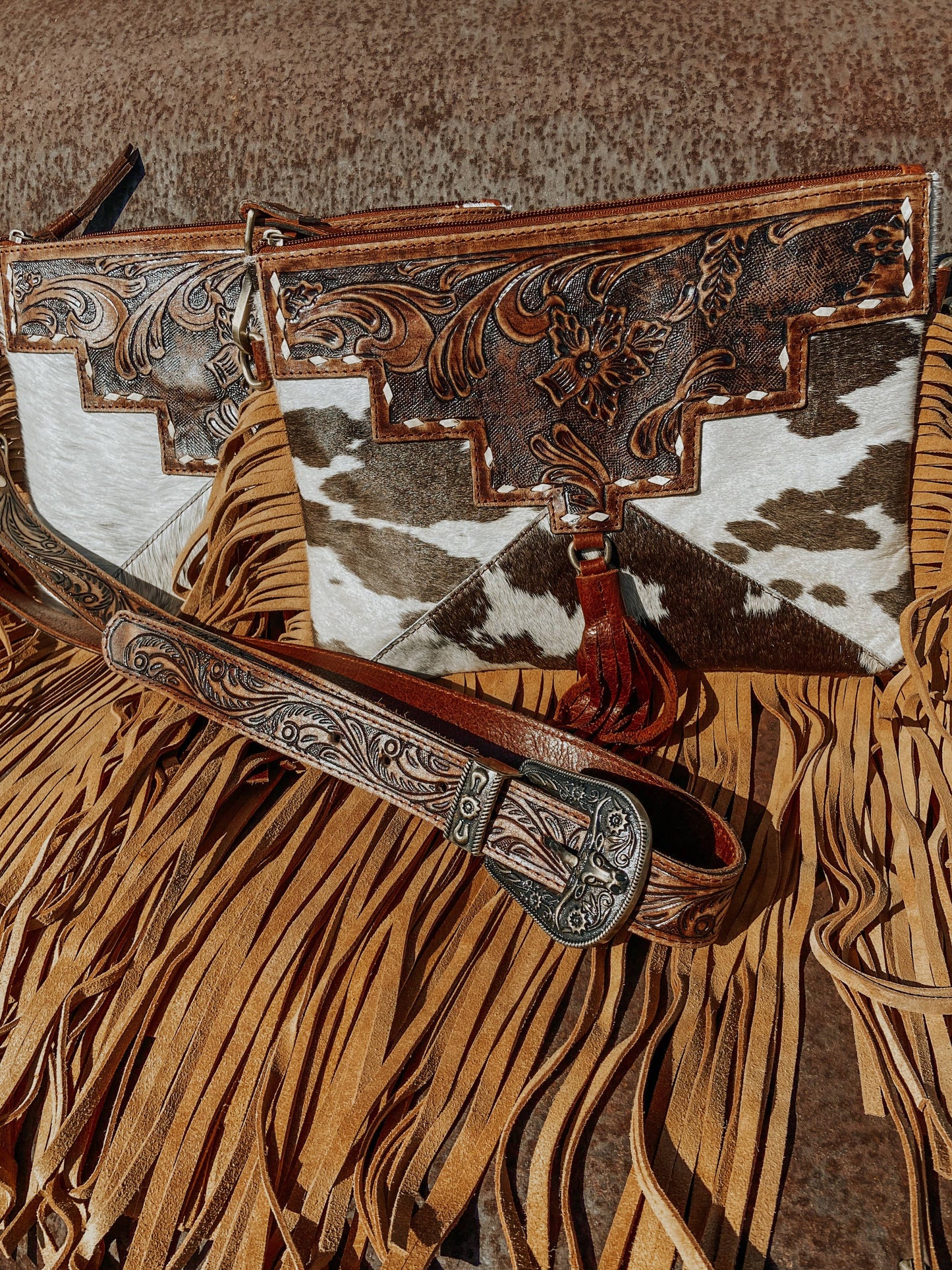 TOOLED CROSSBODY