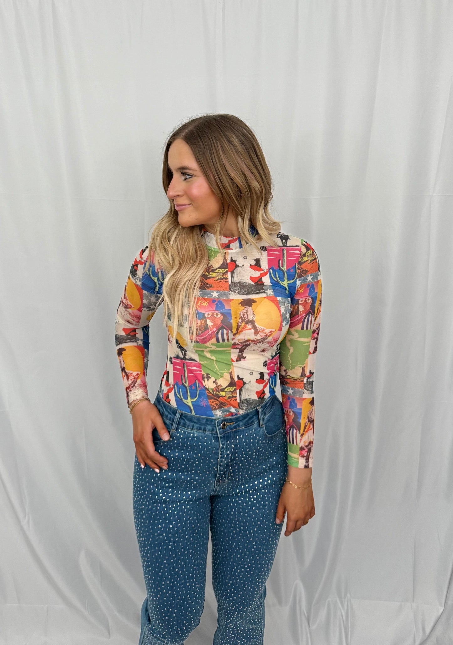 RHINESTONE JEANS