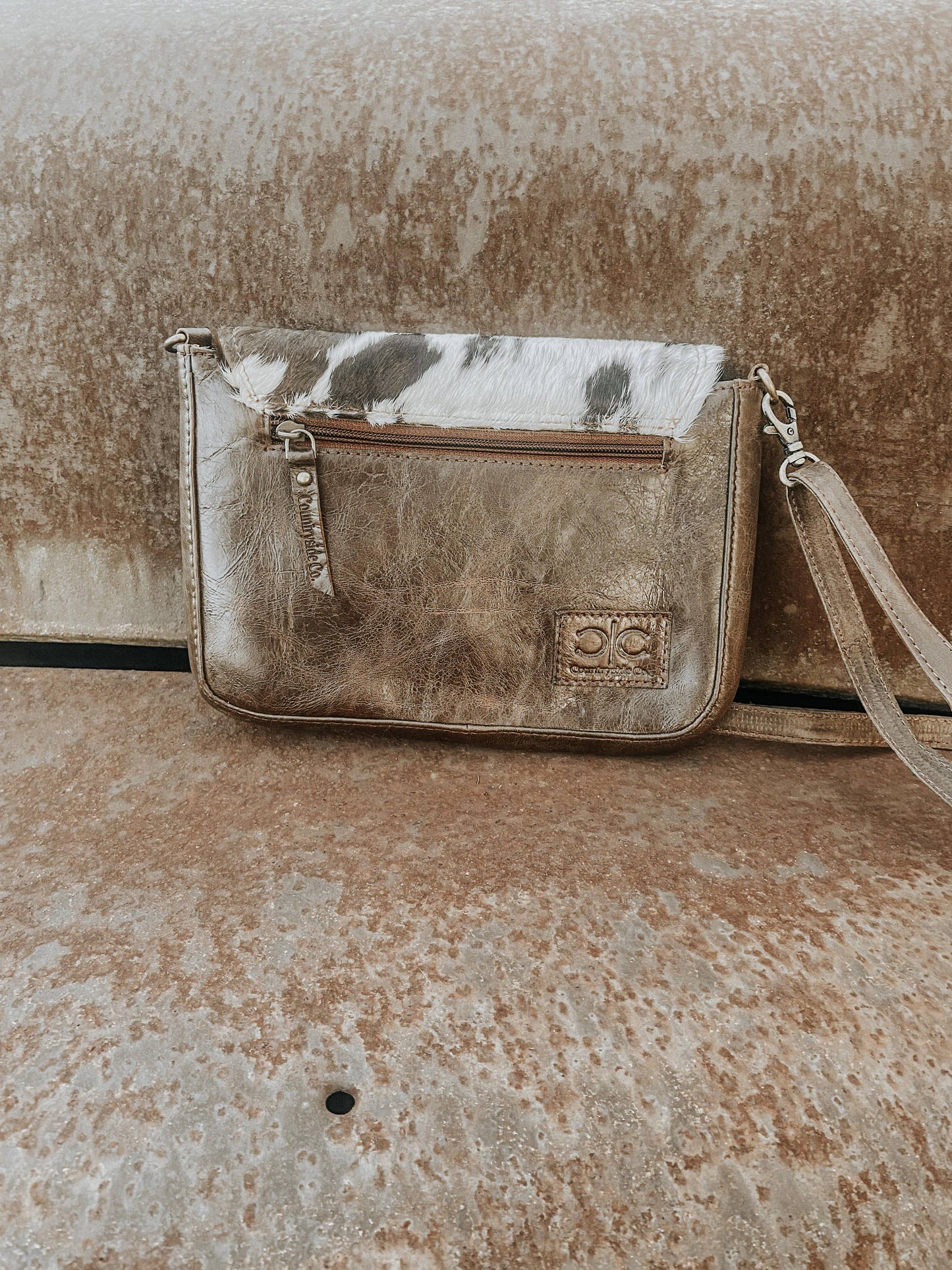 COWHIDE CROSSBODY