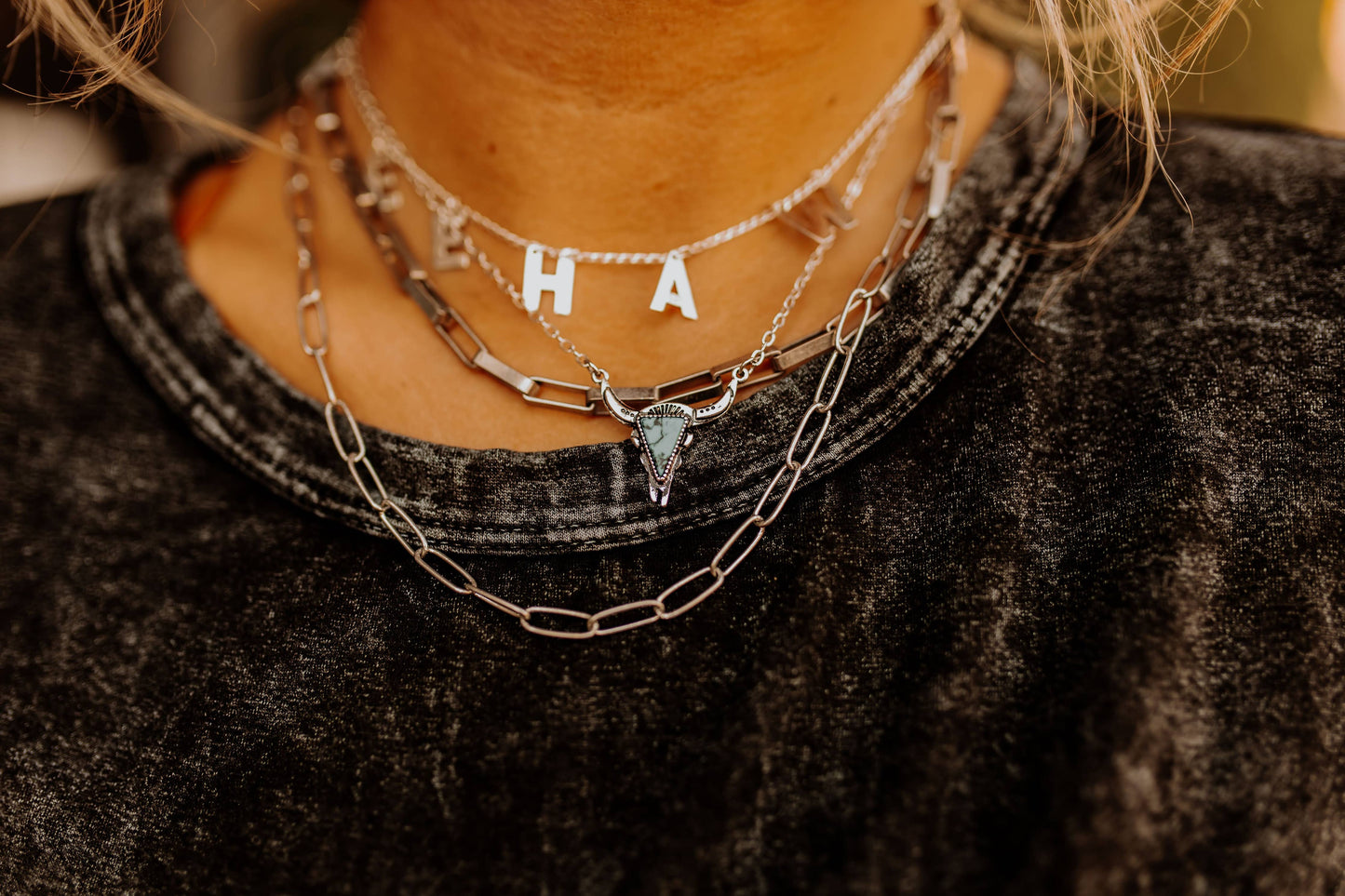 STEER SKULL NECKLACE