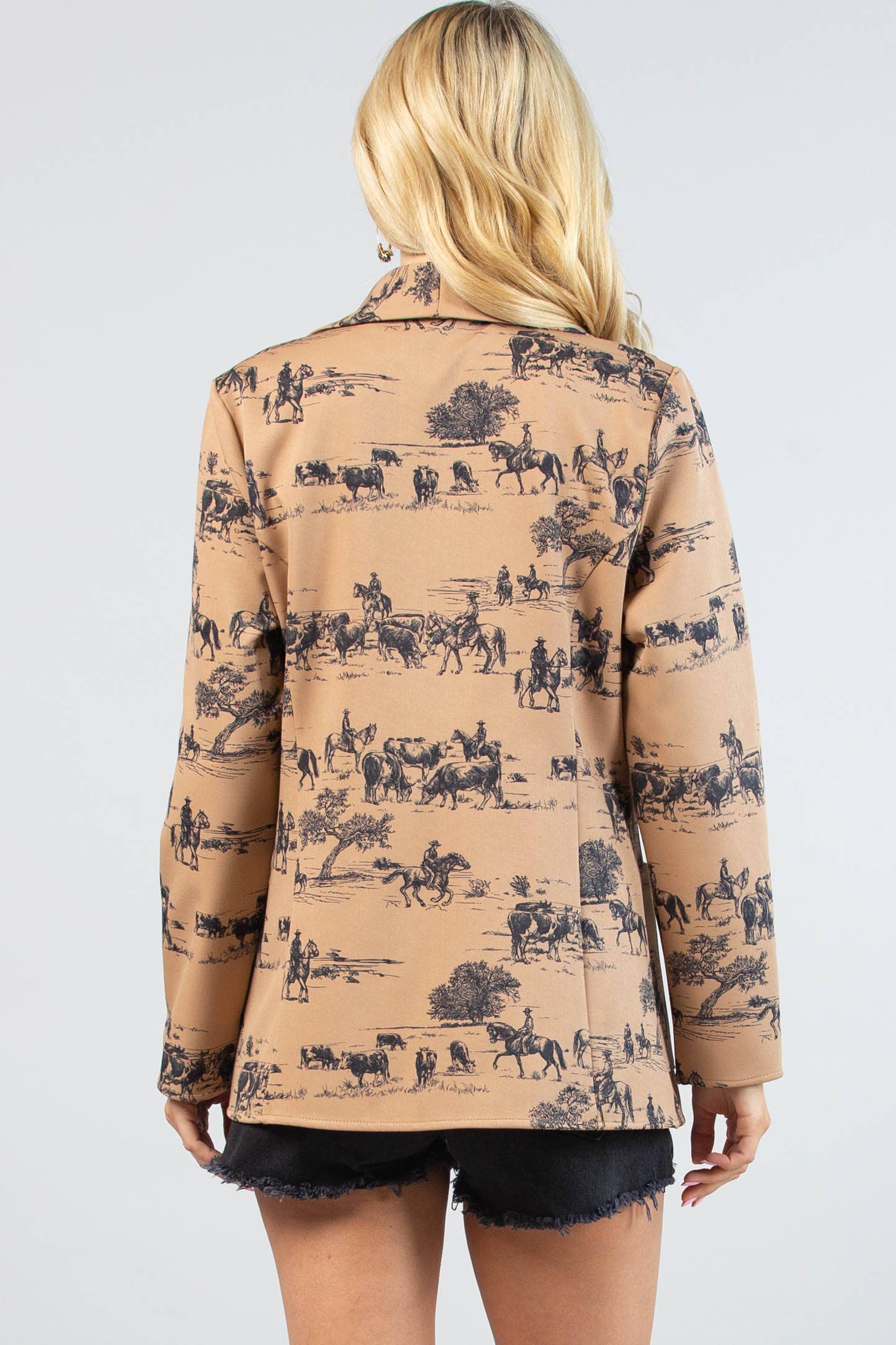 ISABEL WILD WEST PRINT BLAZER