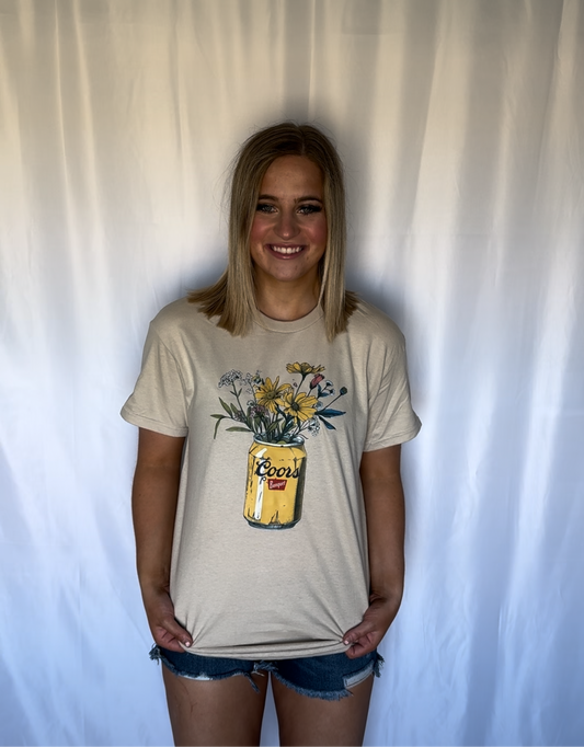 COORS W/ FLOWERS