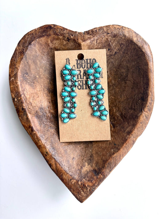 STONE DROP EARRINGS
