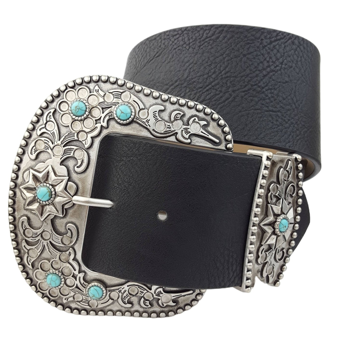 WIDE WIDTH TURQUOISE BELT