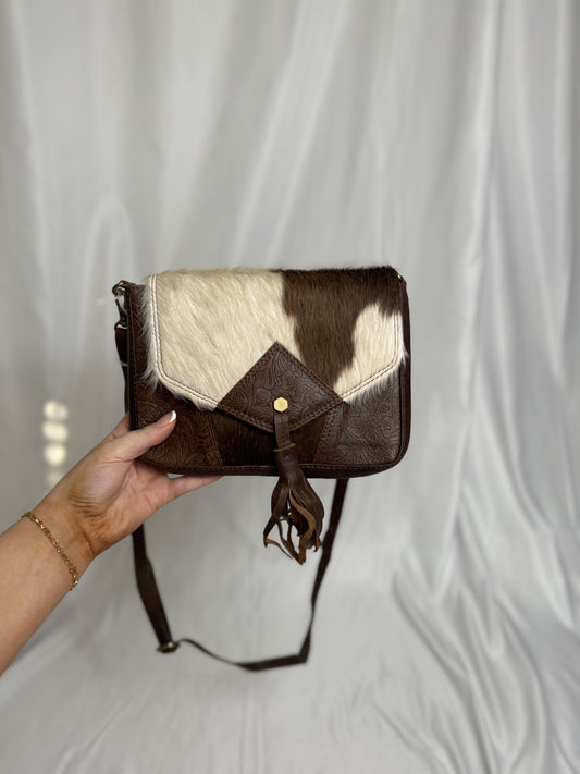 COWHIDE CROSSBODY