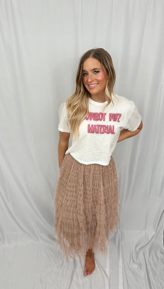 RUFFLE SKIRT