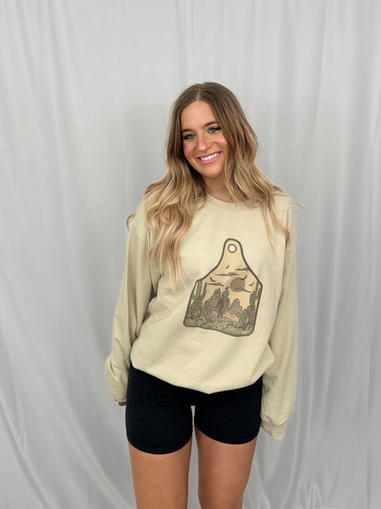 CATTLE TAG SWEATER